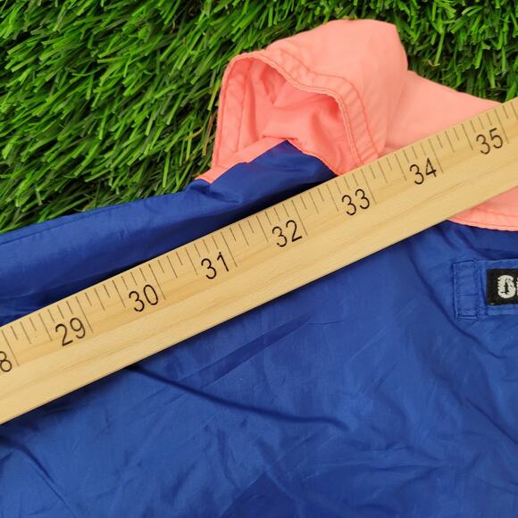 Vintage 80s Ocean-Pacific 1/2 Zip Anorak XL 25x26 Blue - Picture 3 of 16